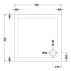 Kristal Chrome 760mm Hinged Door & 760mm Side Panel Enclosure Package With Tray & Waste