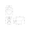 Mayford 1050mm Complete Furniture Package (Lawton BTW Pan & Seat & Concealed Cistern)