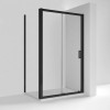 Kristal Matt Black 1600mm Sliding Door 6mm Glass (1900mm)