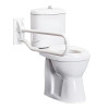 Doc M Pack - Disabled Toilet, Basin & Grab Rails - White