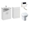 Mayford 1150mm Complete Furniture Package (Lawton BTW Pan & Seat & Concealed Cistern)