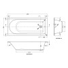 Barmby 1700mm x 750mm Single Ended Bath & Leg Set