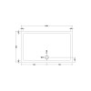 Pearlstone White Rectangular Shower Tray 1500mm x 900mm x 40mm