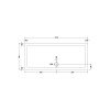 Pearlstone White Rectangular Shower Tray 1700mm x 700mm x 40mm