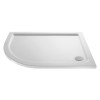 Kristal Chrome 1200 x 800 Offset Quadrant Shower Enclosure, Tray & Waste - Left Hand