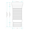 Viva Sanitary Long 'SLINKY-FIT' Flexi Pan Connector (300mm-700mm)