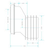 Viva Sanitary 40mm Offset 'EASI-FIT' Pan Connector