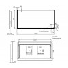 RAK Cupid 1200x600mm LED Landscape Mirror with Demister & Shaver Socket