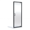 Kristal Matt Black 900mm Pivot Door & 900mm Side Panel Enclosure Package With Tray & Waste