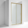 Kristal Brushed Brass 1700mm Sliding Door 6mm Glass (1900mm)