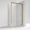 Kristal Brushed Brass 1600mm Sliding Door 6mm Glass (1900mm)