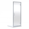 Kristal Chrome 800mm Hinged Door & 800mm Side Panel Enclosure Package With Tray & Waste