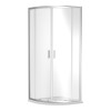 Kristal Chrome 800mm Quadrant Shower Enclosure, Tray & Waste