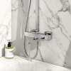 Block Square Rigid Riser Shower with Bath Filler