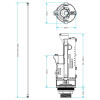 Viva Sanitary Skylo Universal Dual Flush Valve (For Concealed Cisterns)