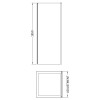 Hudson Reed Apex Chrome 1000mm x 800mm Offset Quadrant Shower Enclosure - (8mm Enclosure Only)