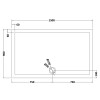 Pearlstone Slate Grey Rectangular Shower Tray 1500mm x 900mm x 40mm