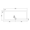 Pearlstone Slate Grey Rectangular Shower Tray 1700mm x 700mm x 40mm