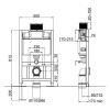 Roper Rhodes 0.82m Wall Hung WC Frame & Concealed Cistern