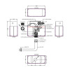 Air Pneumatic Comfort Height Dual Flush Universal Access Concealed Cistern