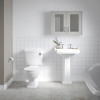 Nuie Legend Close Coupled Traditional Toilet with Lever Cistern & Standard Toilet Seat